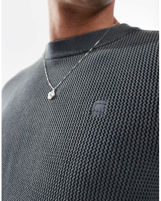 G-Star – strickpullover in Blue für Herren