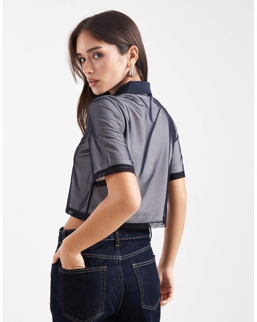 Fred Perry Gray Mesh Polo Shirt