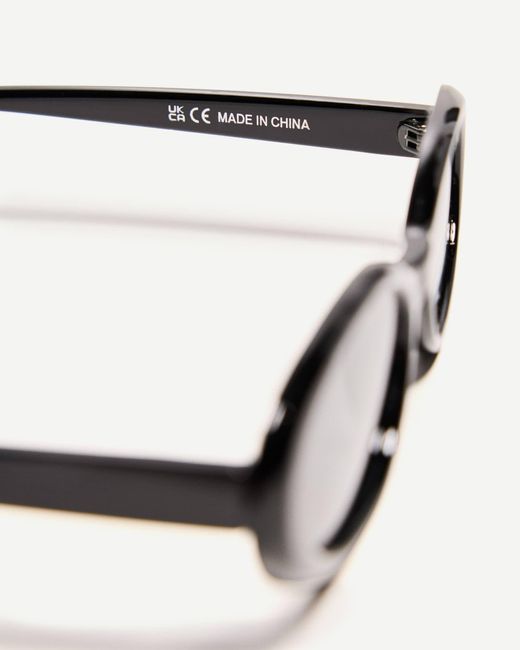 Bershka Brown – ovale sonnenbrille aus kunstharz