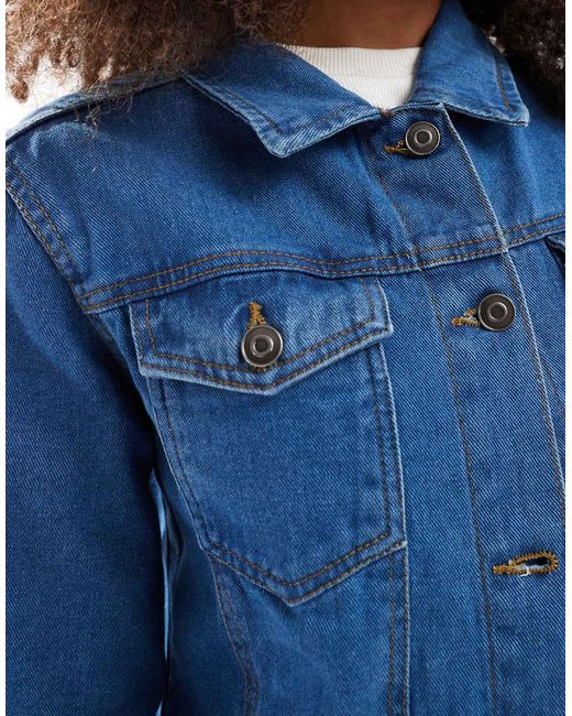 Brave Soul Blue Oversized Denim Jacket