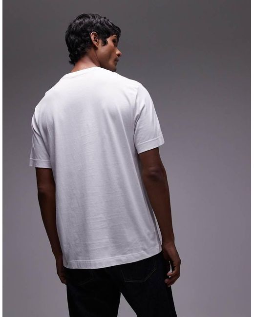 Camiseta Blanca De Punto Liso De ARKET de hombre de color Gray