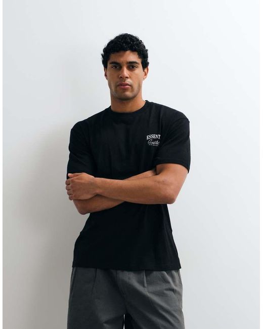 Jack & Jones Blue Essentials Backprint T-shirt for men
