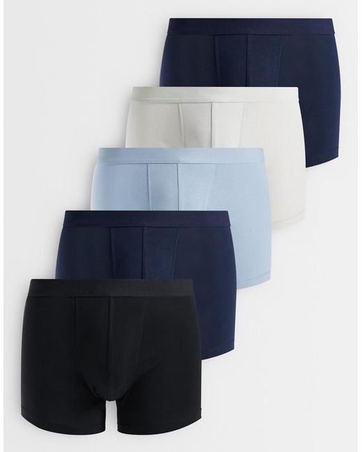 Pack De 5 Calzoncillos De ASOS de hombre de color Blue