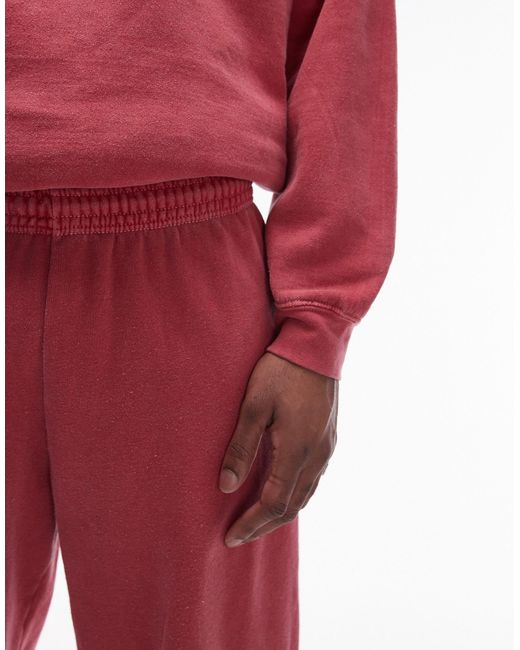 Topman – oversize-jogginghose in Red für Herren