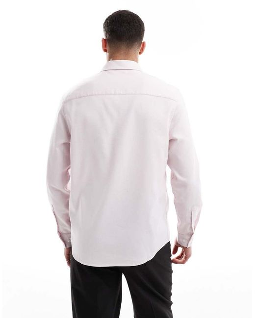 ASOS White Formal Textured Shirt for men