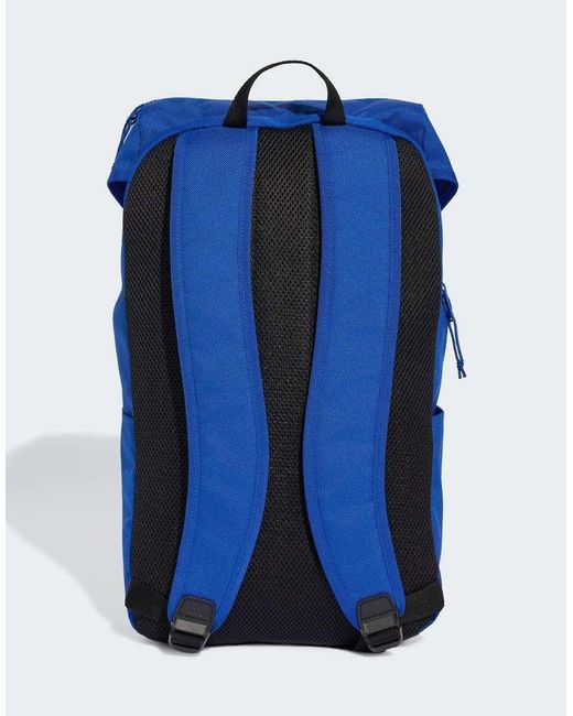 Adidas Originals Blue 3 Stripes Flap Backpack