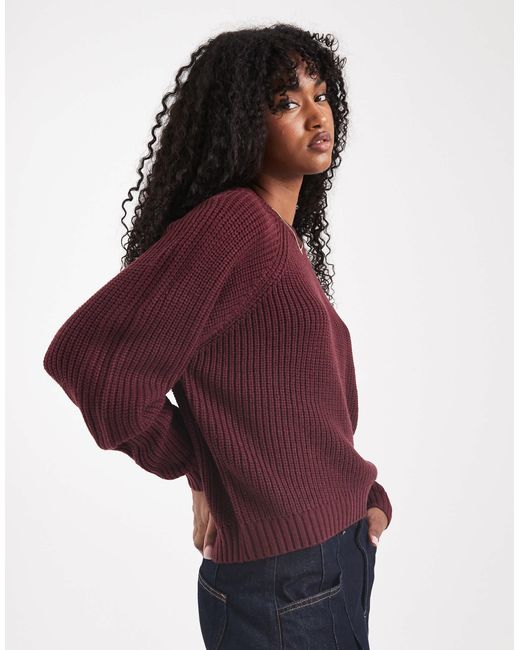 Threadbare Purple Crew Neck Jumper
