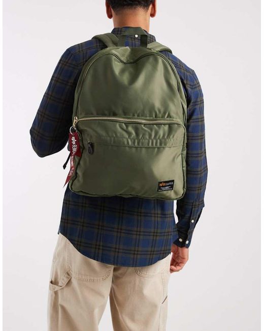 Alpha Industries Green Backpack for men