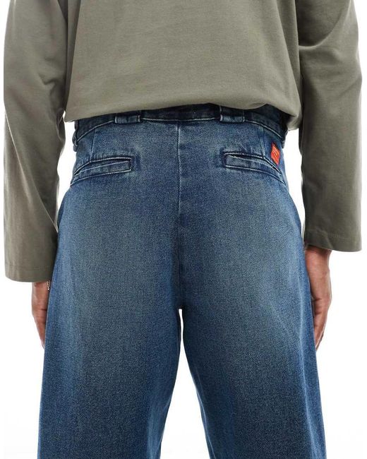 ASOS Blue baggy Carpenter Jean for men