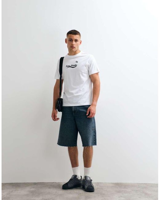 ASOS White T-shirt With Sao Paulo Graphic for men