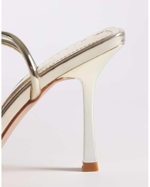 SIMMI Metallic Simmi London Wide Fit Amby Strappy Heeled Sandals