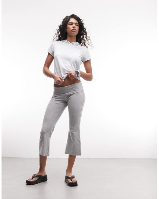 Collusion White Flared Capri