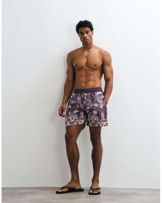 On Vacation Club Red Location All-over Print Swim Shorts for men