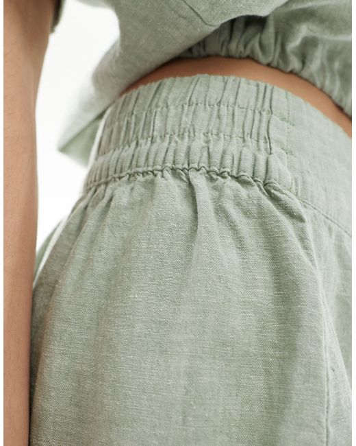 Vero Moda Green Linen Skirt Co-ord