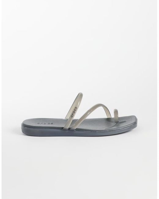 CROCSTM Gray Miami Jelly Toe Loop Sandal