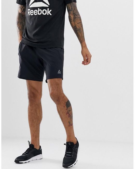 reebok men's woven shorts