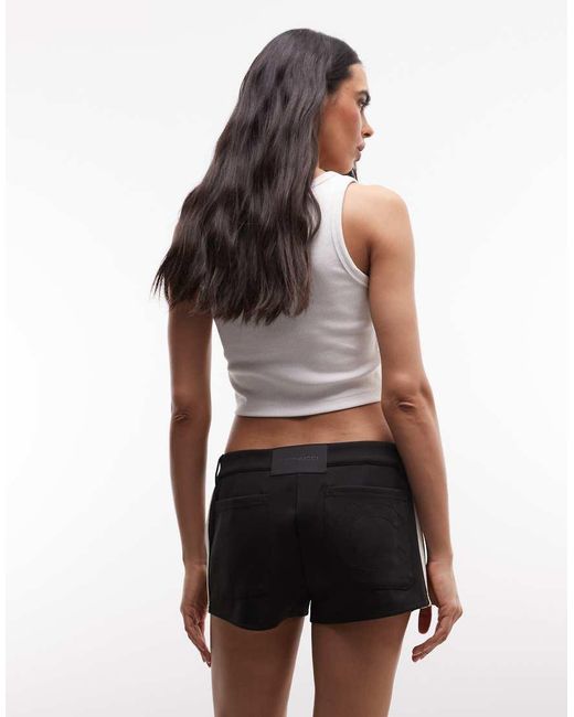CERNUCCI Black Micro Tailored Shorts With Side Taping
