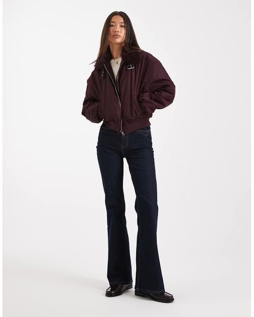 Cotton On Brown Astro Collared Bomber