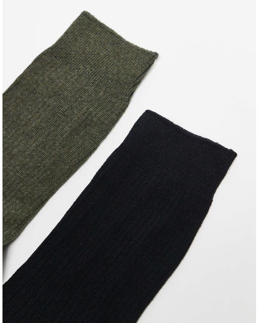 Jack & Jones – 2 paar socken in Green für Herren