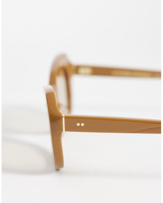 & Other Stories Natural Rounded Cat Eye Acetate Sunglasses