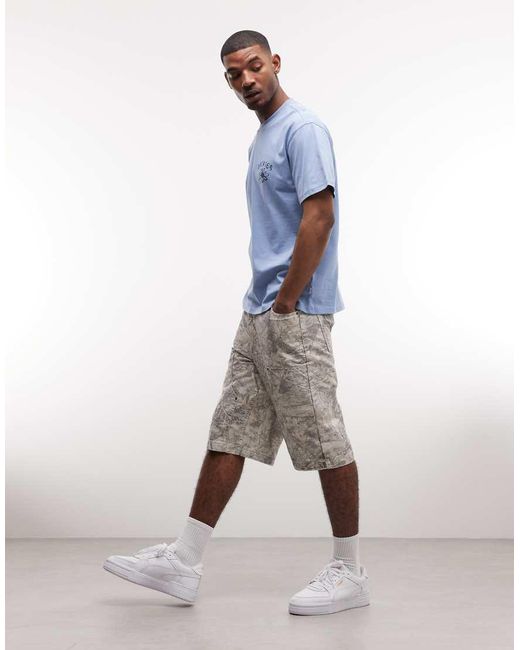 Dickies Blue Cherry Fork Backprint T-shirt for men