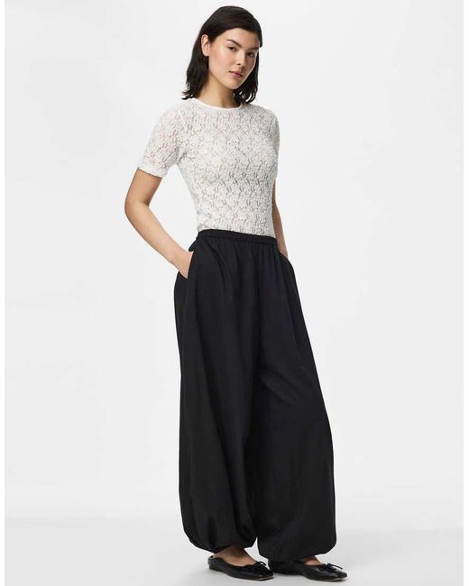 Pieces Black Trousers