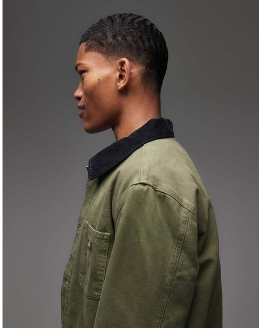 Lined Chore di Dickies in Green da Uomo