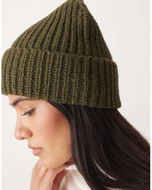 ASOS Natural Chunky Knit Beanie