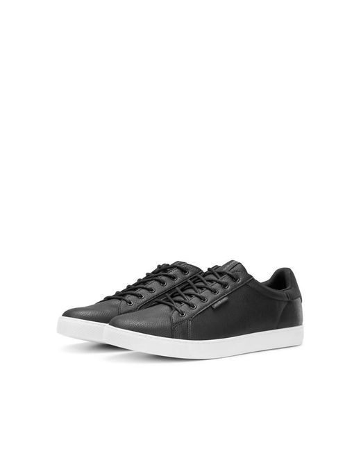 Jack & Jones Blue Faux Leather Sneakers for men