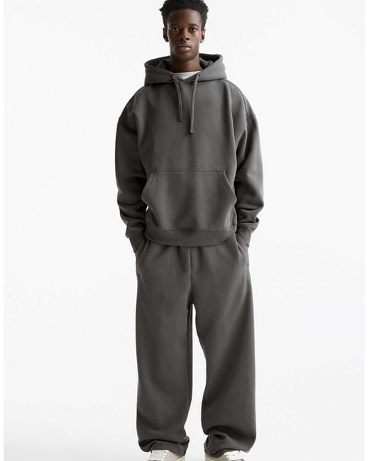 Pull&Bear – weite jogginghose in Gray für Herren