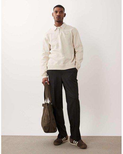 Paul Smith Natural Half Zip Sweatshirt for men