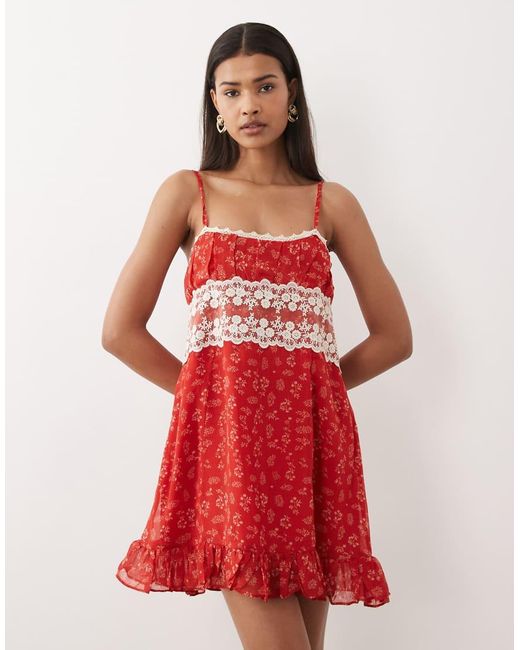 Dippin' Daisy's Red Dippin Daisys C'est La Vie Mini Beach Dress