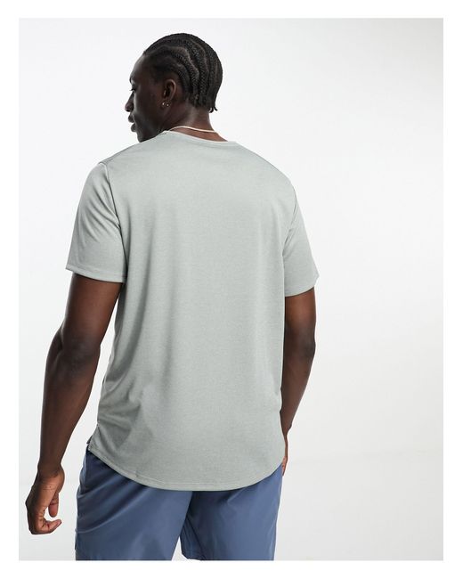 Nike – miler dri-fit – lauf-t-shirt in Blue für Herren