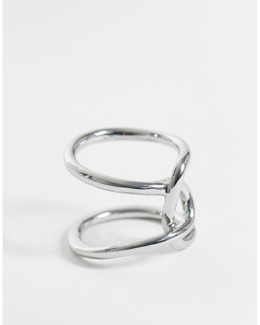 ASOS White Ring mit drahtdesign