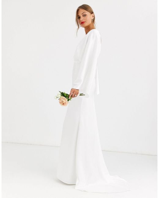 asos kimono wedding dress