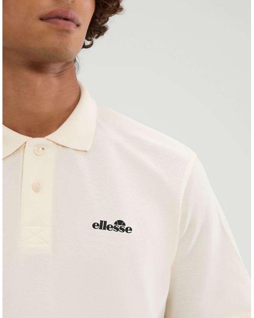 Ellesse White Senago Polo for men