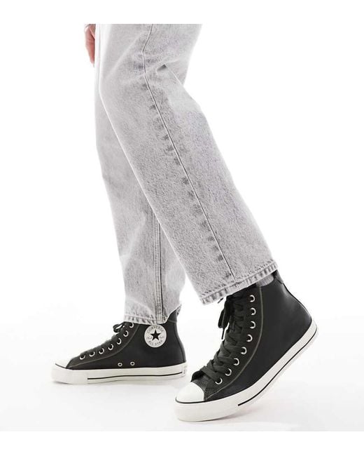 Converse Gray Chuck Taylor All Star Hi Wide Fit Trainers for men
