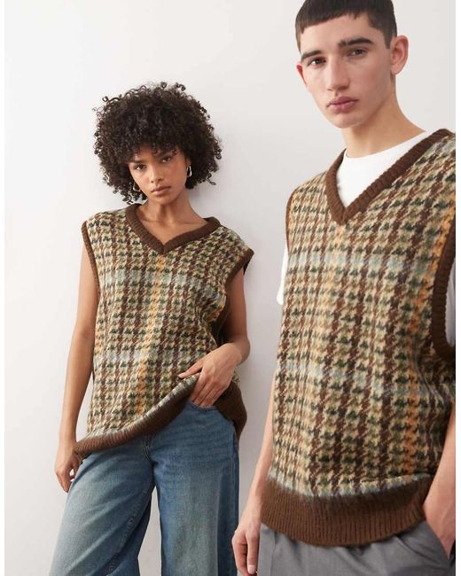 The Ragged Priest Brown Knitted Vest