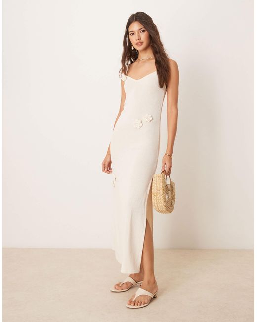New Look Natural – gehäkeltes maxi-strandkleid