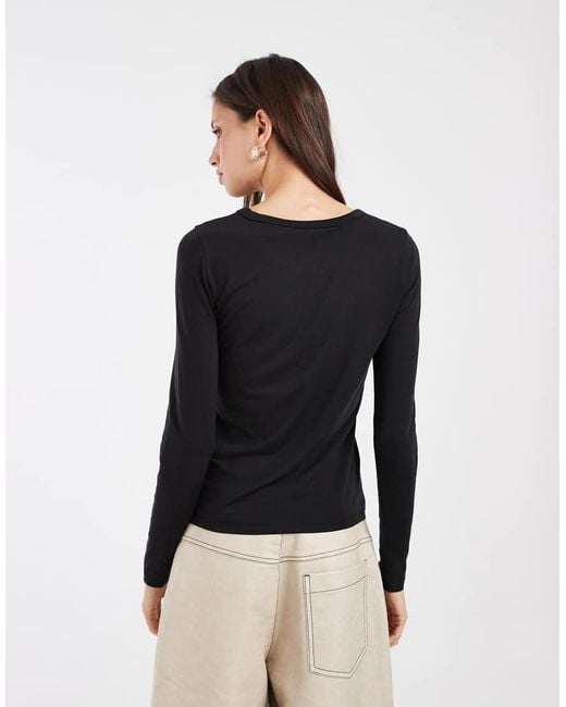 Vero Moda Black Long Sleeve T-shirt