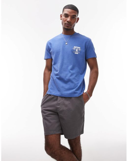 Tommy Hilfiger Blue Loose Twill Shorts for men