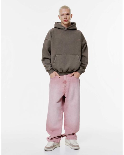 Pull&Bear – stwd – kapuzenpullover in Gray für Herren