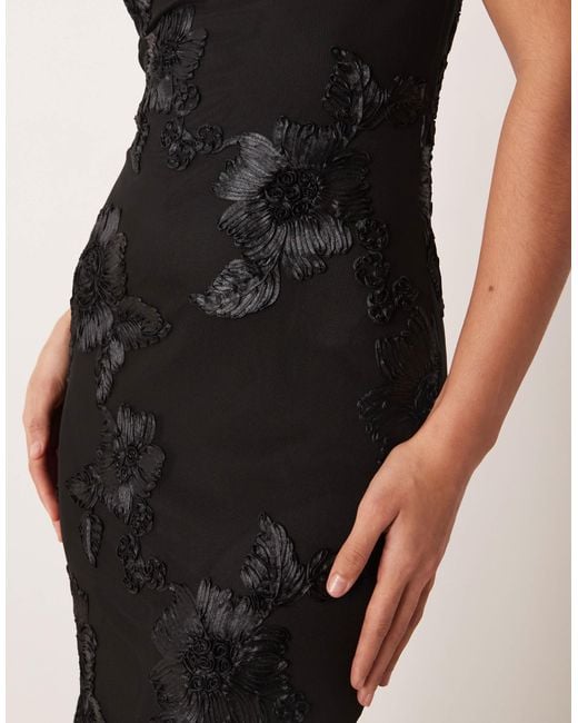 Gina Tricot Embroidery Maxi Dress in Natural | Lyst
