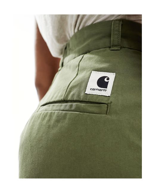 Carhartt Green Leola Pleated Trousers