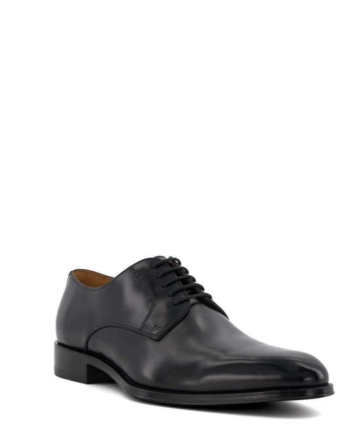Dune Black Wide Fit Salisburry Classic Oxford Shoes for men