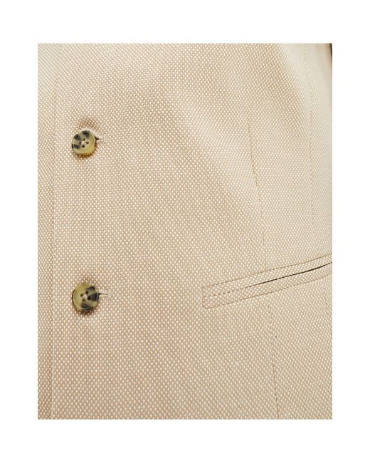 ASOS Natural Wedding Skinny Suit Waistcoat for men
