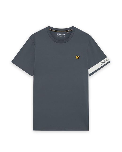 Lyle & Scott Blue Ss T-Shirts Sports Sleeve Branded T-Shirt for men