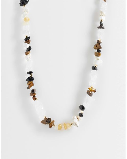 Collier orné d'éclats ASOS pour homme en coloris Blue
