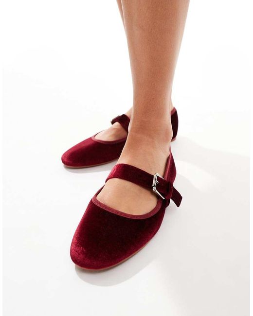 ASOS Red Lou Mary Jane Ballet