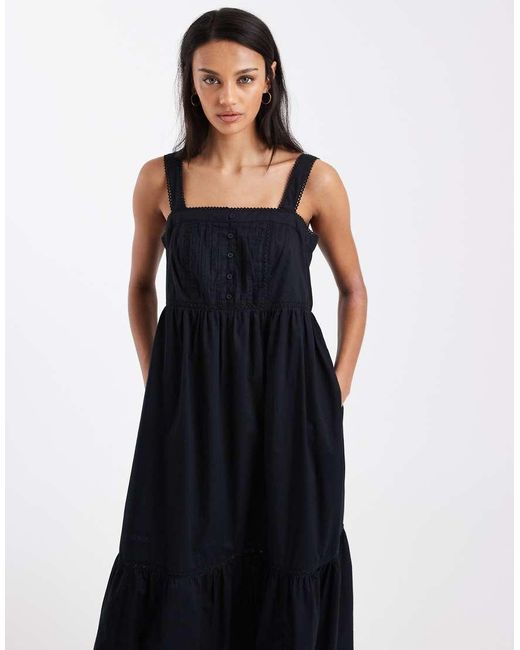 Levi's Black Peplum Mini Dress